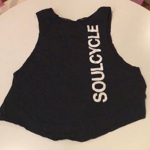 SoulCycle Performance Black workout top